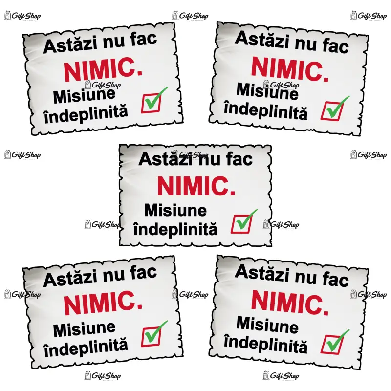 Astazi nu fac nimic..., magnet frigider mgs082
